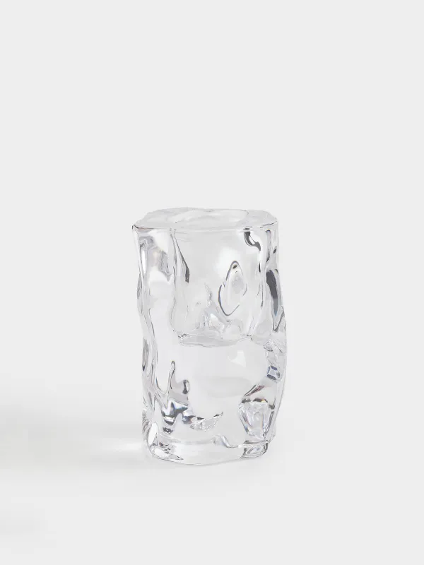 Подсвечник, 5x8 см, для тонкой свечи, стекло, Concave, image-0