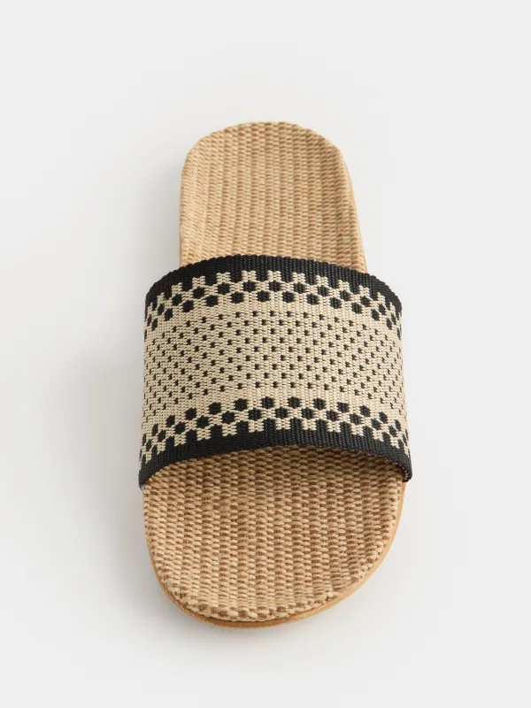 Әйелдер сандалдары, өлшемі 35-36, полиэстер/ЭВА, сарғылт-қоңыр және қара, Тор, Walk, image-3