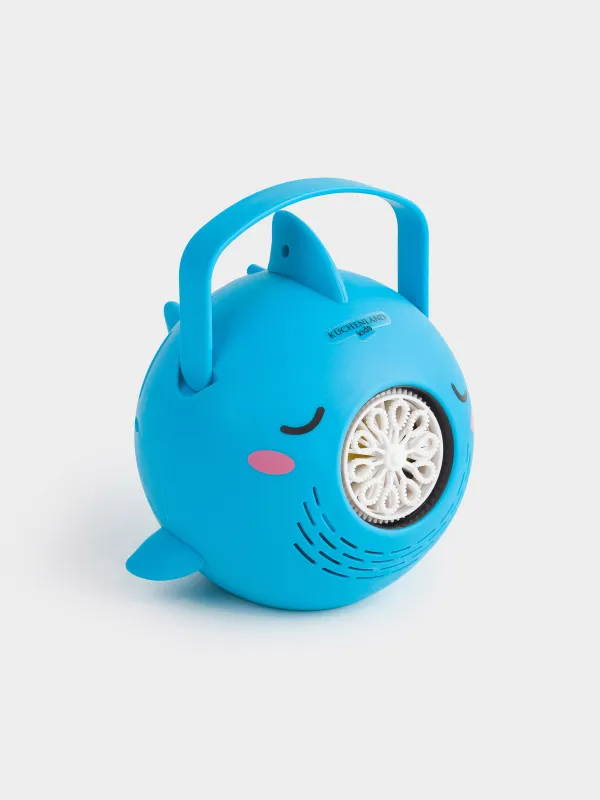 Сабын көпіршігі генераторы, 15 см, тұтқасы бар, пластик, көк, кит, Aquatic animals, image-1