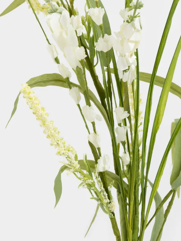 Сәндік бұтақ, 75 см, пластик/полиэстер, Ақ бөрібұршақ, Flower garden, image-2