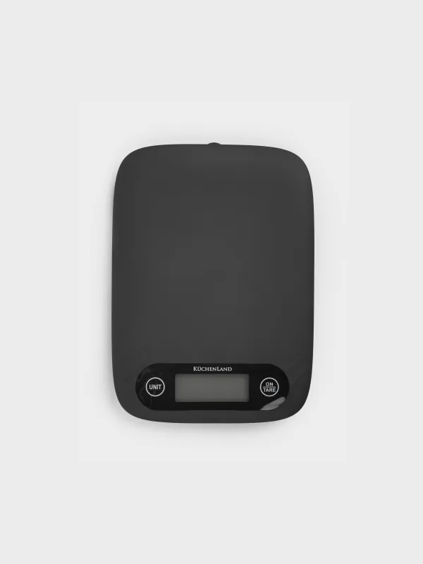 Весы кухонные, 22х16 см, электронные, подвесные, пластик/резина черные, Libra, image-3