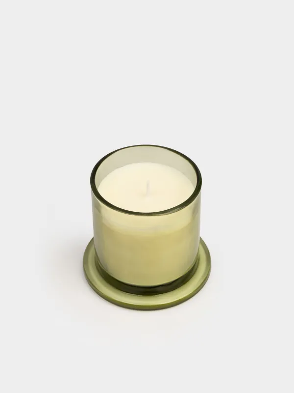 Хош иісті шам, 12 см, шам ұстағышта, қақпағы бар, шыны, Midnight orchid, Esthetic, image-2