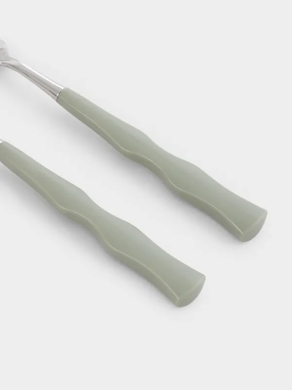 Асханалық шанышқы, 2 дана, болат/пластик, жасыл, Иілімдер, Bangkok, image-3