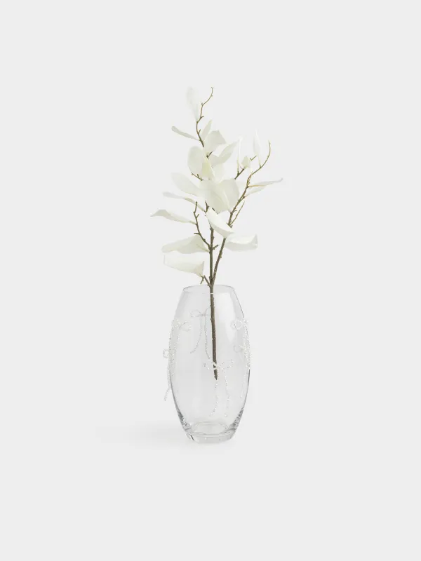 Ваза для цветов, 30 см, Бантики, Varies pearl, image-3