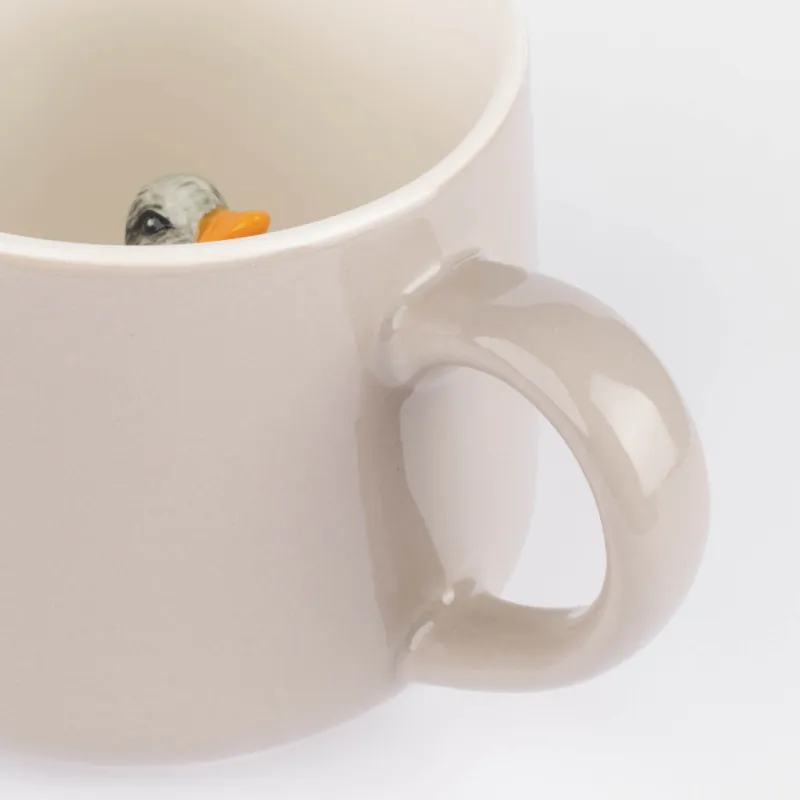 Кружка, 350 мл, фарфор P, Утка внутри, Duck, image-3