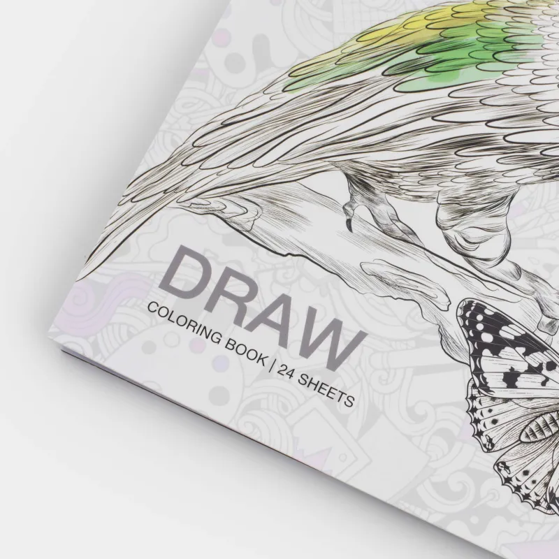 Альбом для раскрашивания, 21х21 см, 24 листа, на кольцах, Животные, Draw creative, image-2