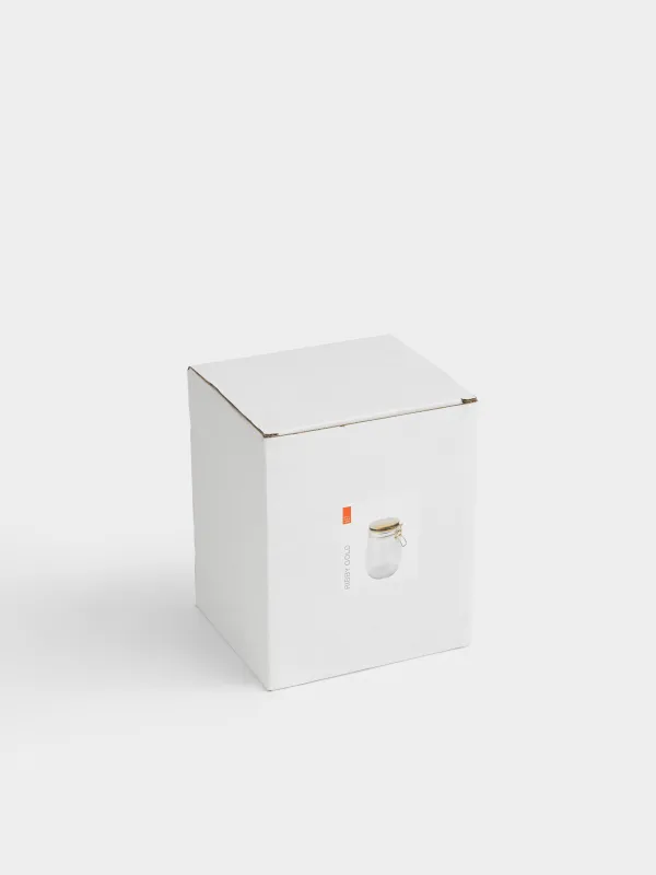 Банка для сыпучих продуктов, 750 мл, клипса, Ribby gold, image-5