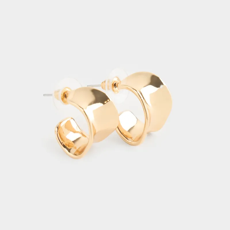 Пусет сырғалары, 2 см, 2 дана, металл, алтын, Jewelry