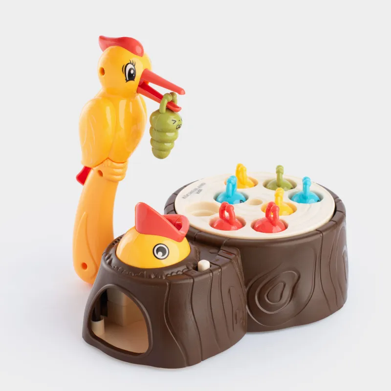 Сұрыптаушы ойыншық, 17х11 см, дамытушы, анимацияланған, пластик, Құрт же, Game, image-1