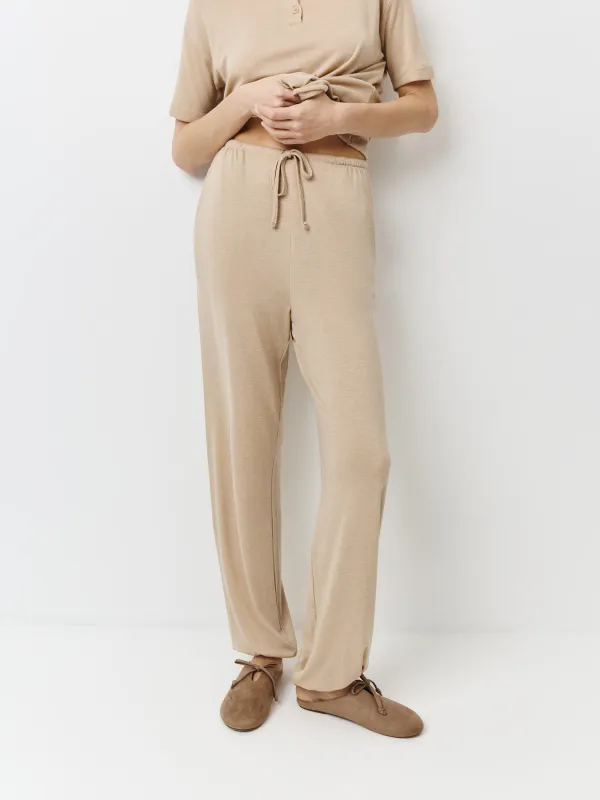 Брюки женские, домашние, песочные, Dilami, image-1