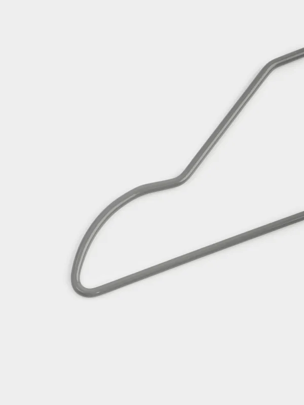 Вешалка-плечики, 28 см, 5 шт, детская, металл с покрытием, серая, Colorful house, image-3