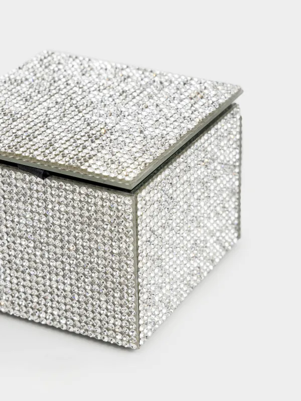 Зергерлік бұйымдарға арналған қобдиша, 9х7 см, шыны, Күміс кристалдар, Glossy crystal, image-3