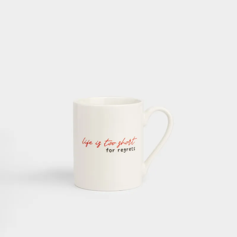 Кружка, 330 мл, No regrets, Scroll