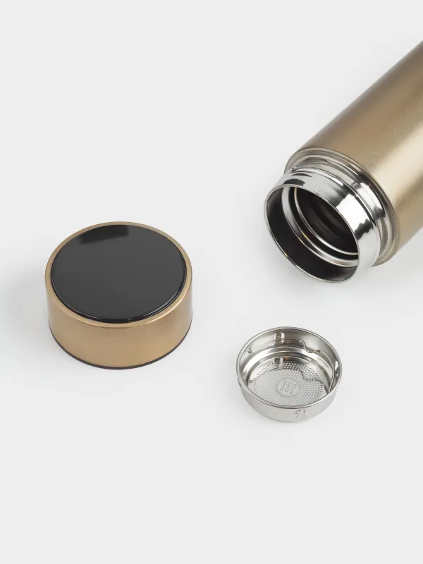 Термос, 500 мл, с термометром, сталь/пластик, золотистый, Celsius, image-4