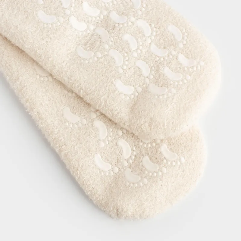 Өкшеге арналған СПА-гельді шұлықтар 36-40, қайта пайдалануға болады, полиэстер, сүт түстес, қысқа, Спа, image-2