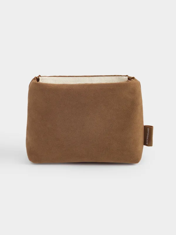 Косметичка, 15х9 см, полиуретан, песочная, Krast, image-0