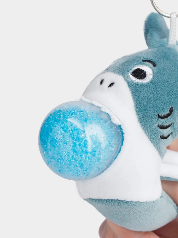 Антистресс-салпыншақ, 9 см, полиэстер/металл, көгілдір, Акула, Aquatic animals, image-3