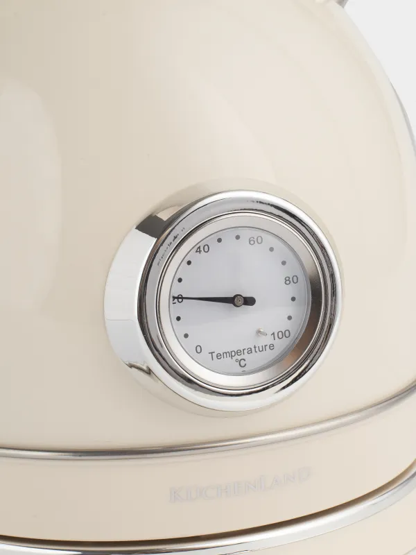 Чайник электрический, 1,8 л, 1850-2200 Вт, сталь/пластик, бежевый, Vintage kitchen, image-3