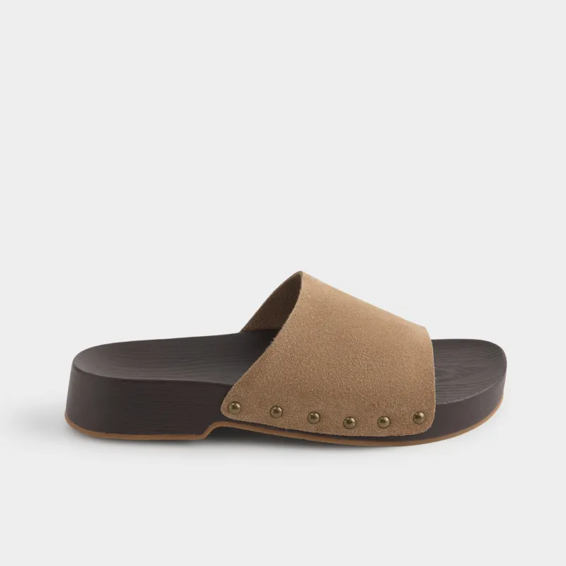 Әйелдер сандалдары, өлшемі 36, табиғи күдері/полиуретан, қоңыр, Steffi