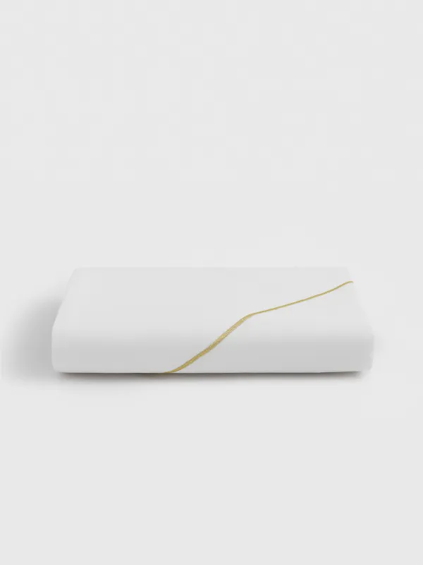 Скатерть, 160х160 см, полиэстер, белая, Золотистые линии, Revival gold, image-7