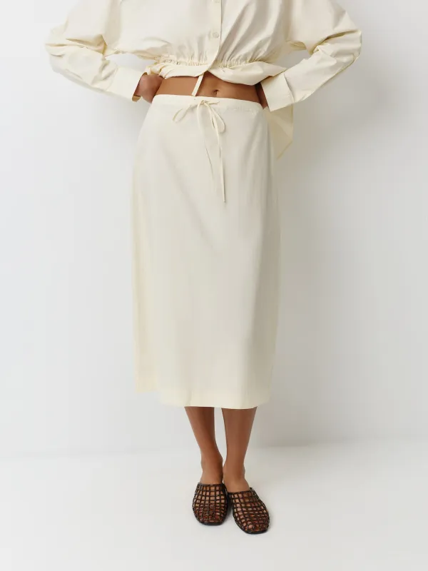 Әйелдер белдемшесі, миди, өлшемі L, мақта К, ашық сары, Irene, image-1