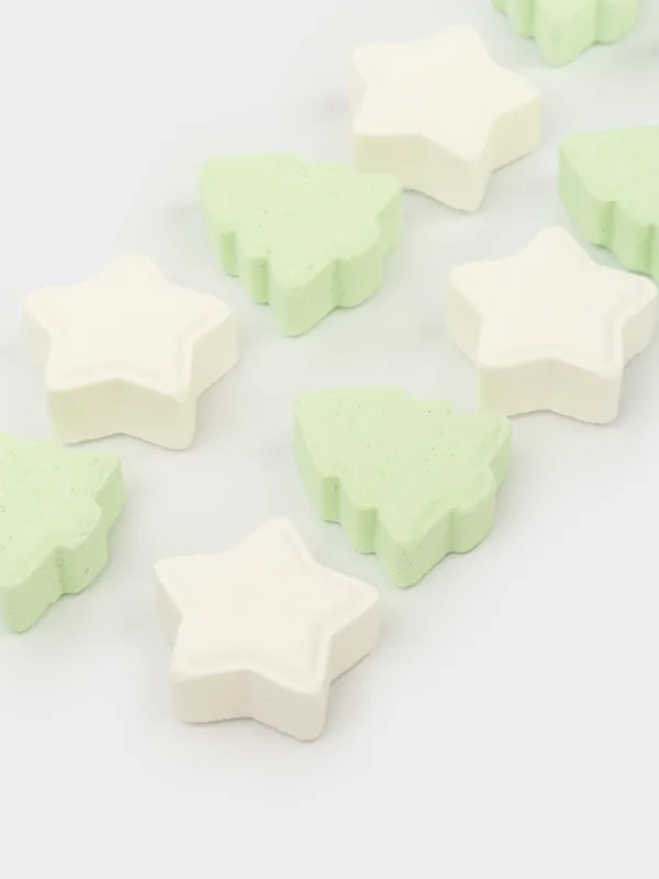 Ваннаға арналған бомба, 300 гр, 15 дана, сақтауға арналған құтыда, Хош иіс, Жұлдыз және шырша, Body spa, image-2