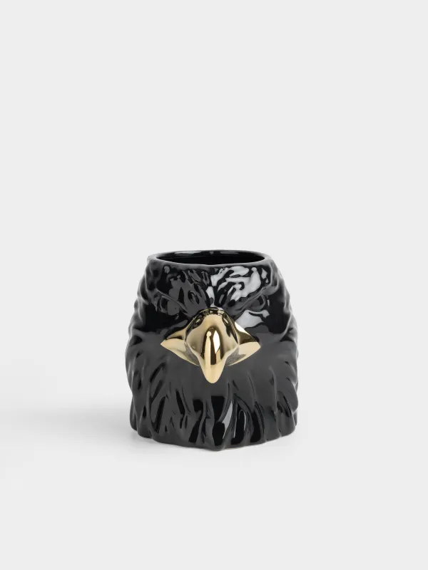 Саптыаяқ, 580 мл, фарфор Р, қара-алтын, Қыран, Eagle, image-4