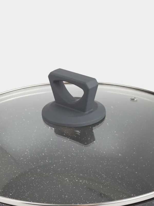 Вок, 28 см, қақпағы бар, алынбалы тұтқасы баар, жабыны бар, алюминий, Scandia, image-7