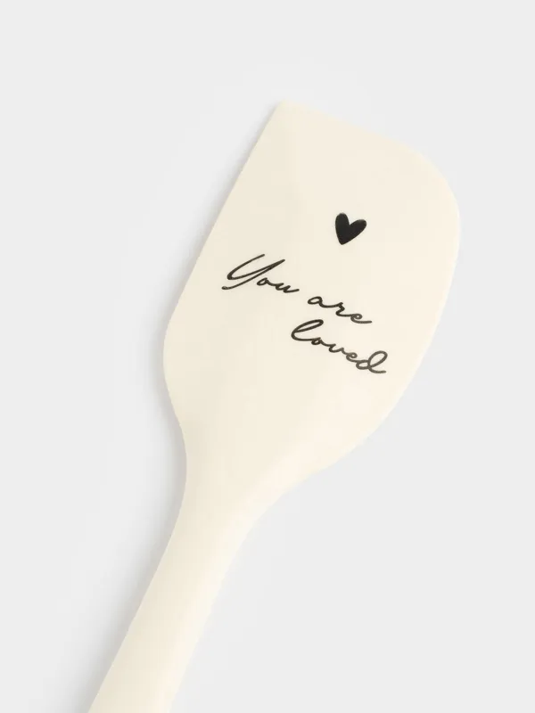 Қалақша, 27 см, силикон, сүт түстес, You are loved, Amour, image-2