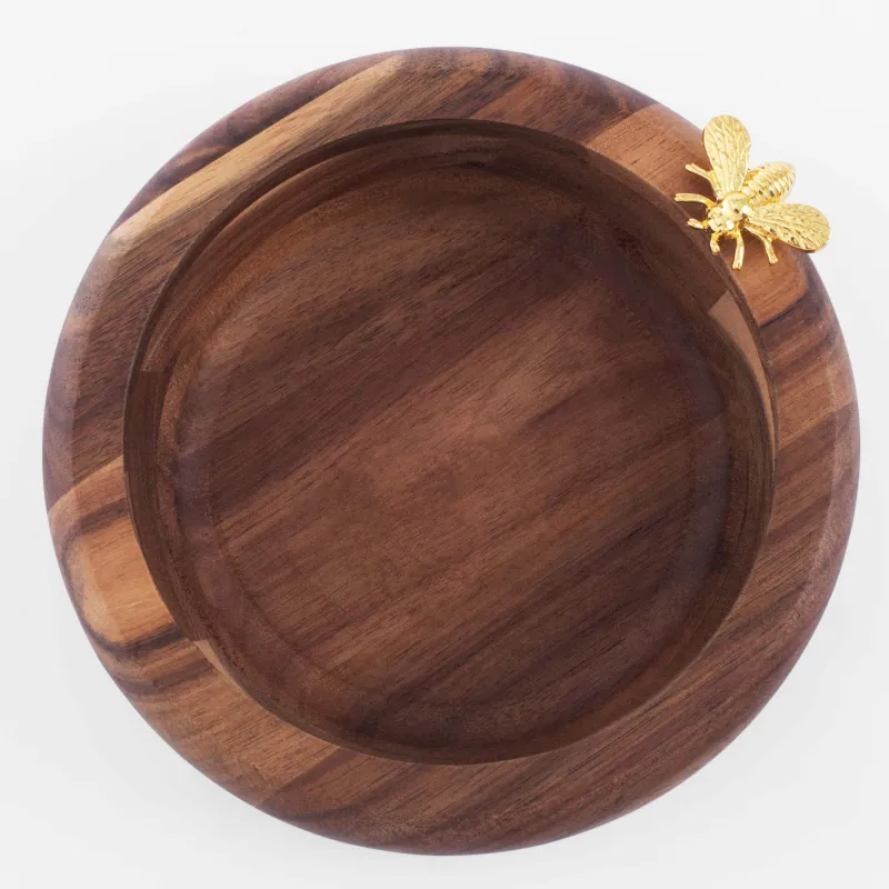 Сәндік тағам, 19 см, ағаш / металл, ара, бал, image-2