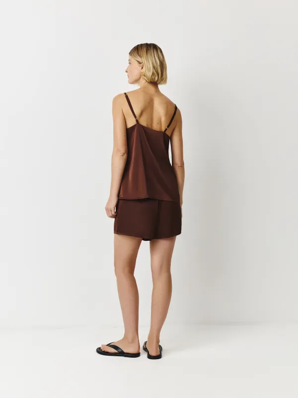 Әйелдер шорттары, үйге арналған, өлшемі S, полиэстер, қоңыр, Derin, image-3