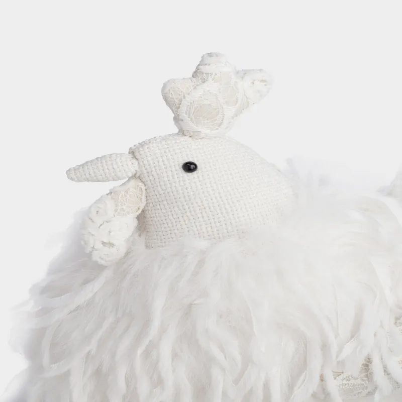 Изделие декоративное, 37 см, полиэстер, молочное, Петух, Rooster, image-3