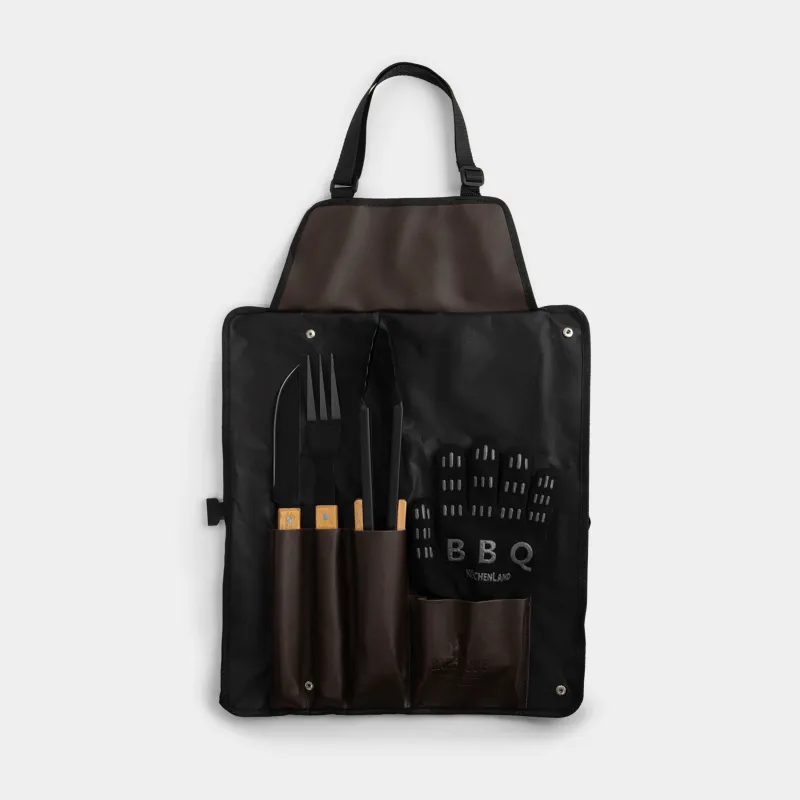 Набор для барбекю, в фартуке, BBQ