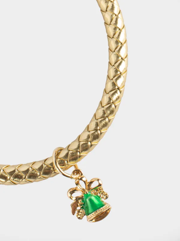 Ошейник для животных, 27/35 см, декоративный, полиуретан/металл, золотистый, Golden pet, image-5