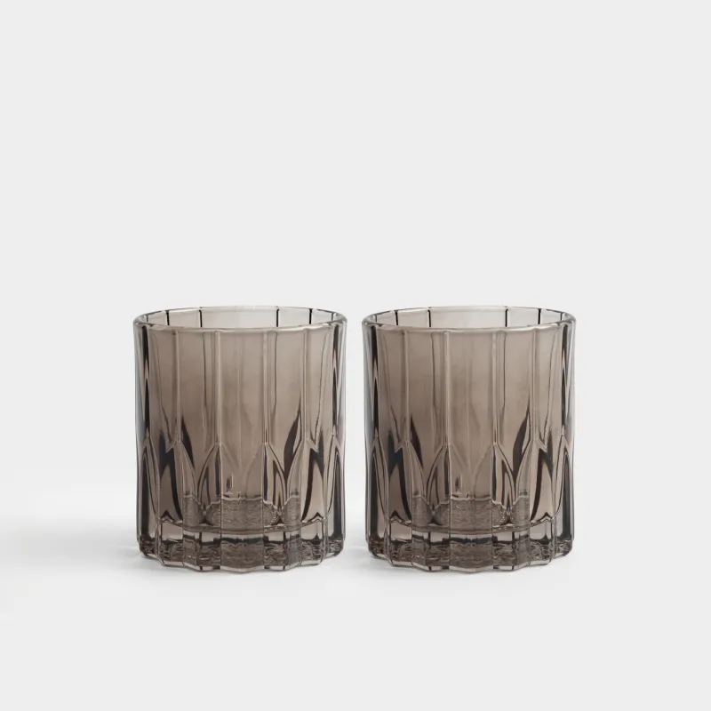 Виски стақаны, 9 см, 300 мл, 2 дана, шыны Р, қоңыр, Harbor color