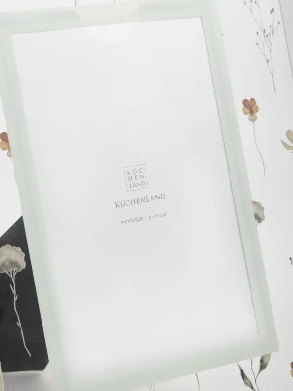 Фото жиектеме, 17х23 см, шыны, Гүлдер, мөлдір, image-2