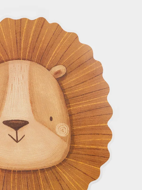 Аспаптарға арналған майлық, 38х39 см, пластик, пішінді, қоңыр, Арыстан, Jungle, image-1