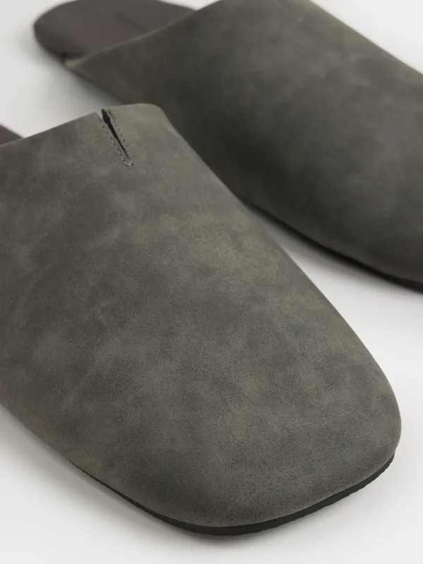 Ерлер тәпішкелері, үйге арналған, өлшемі 40-41, полиуретан/ПВХ, сұр, Viderlen, image-4