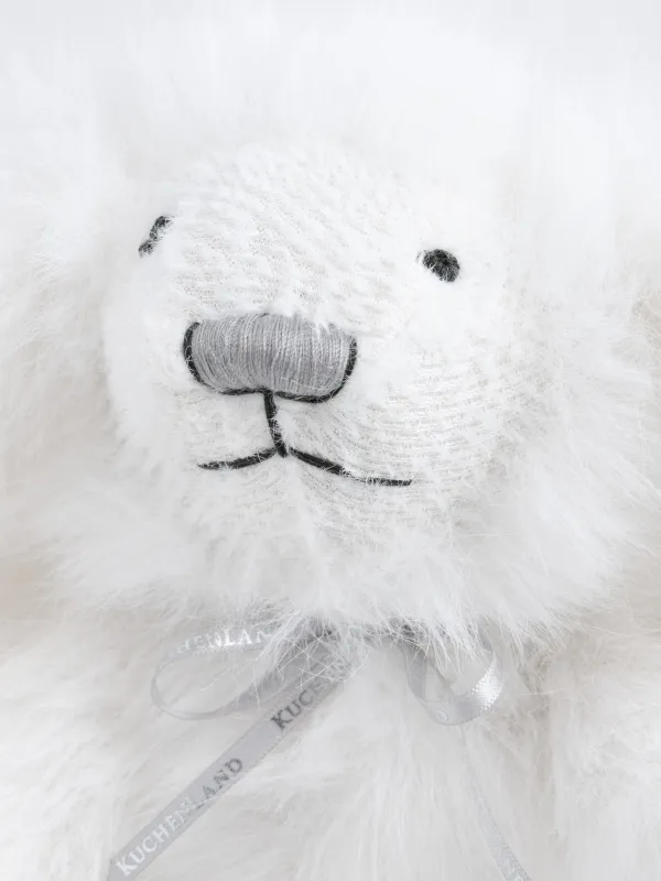 Игрушка, 36 см, мягкая, с подвижными лапами, полиэстер, белая, Заяц, Rabbit, image-3