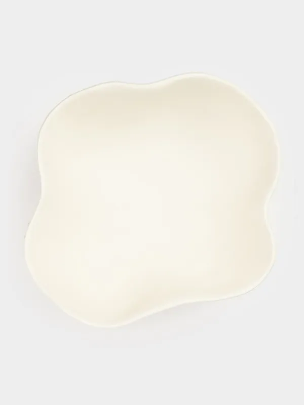 Салат ыдысы, 21х8 см, 1,2 л, керамика, сүт түстес, Ескі гүлдер, La flore, image-3