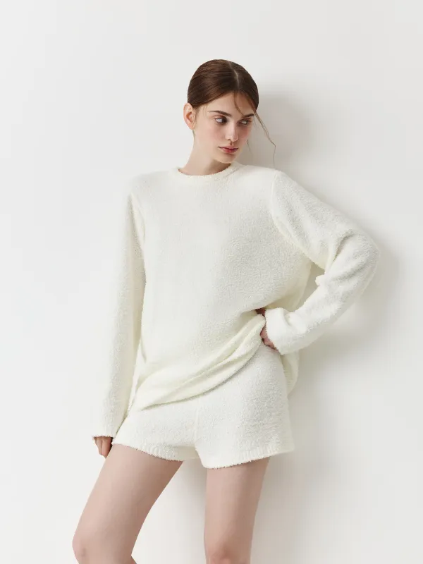 Әйелдерге арналған худи, үйге арналған, өлшемі М, полиэстер, сүт түстес, Ami, image-0