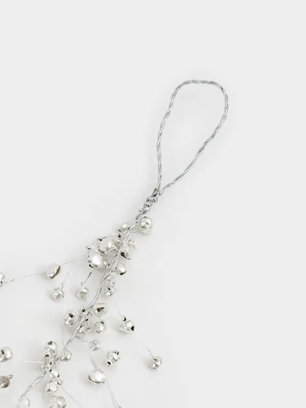 Сәндік гирлянд, 1,5 м, металл, Күміс моншақтар, Balls decor, image-4