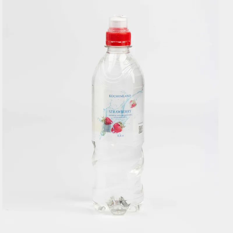 Су, 500 мл, ішуге арналған, газдалмаған, бөтелкеде, құлпынай мен жалбыз дәмі бар, Water berry