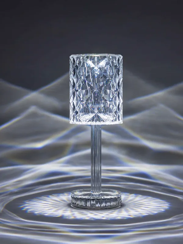 Сенсорлық шам, 26 см, сымсыз, аяқты, пластик / болат, Ромб, Rhombus, image-4