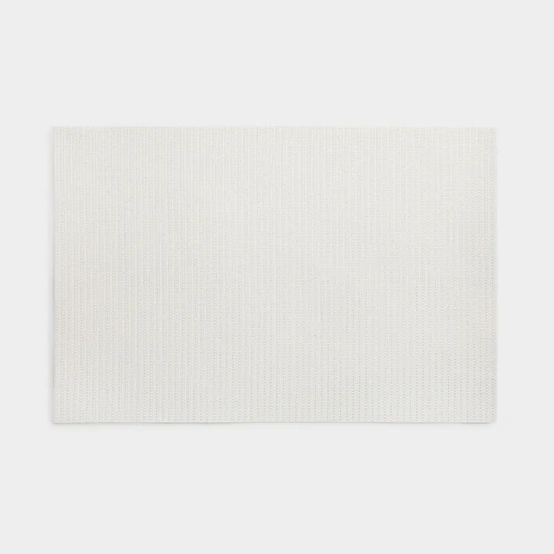 Аспаптарға арналған майлық, 30х45 см, ПВХ, тікбұрышты, сүт түстес, күмістен жасалған жіп, Solid