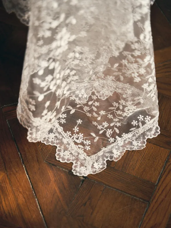 Скатерть, 160х160 см, с кружевом, Ажурные цветы, Lace flowers, image-9