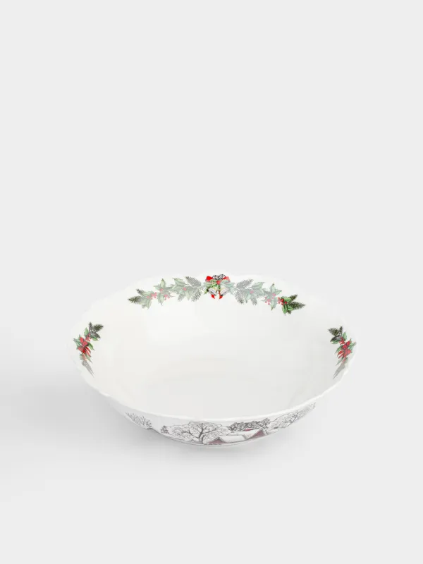 Салатник, 23х6 см, Дом в лесу, Forest house, image-1