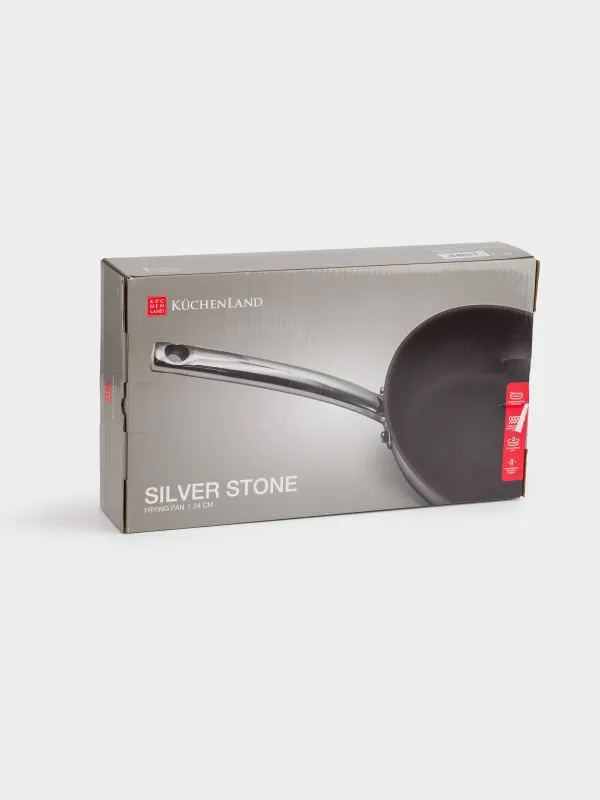 Таба, 24 см, қапталған, болат, Silver Stone, image-8