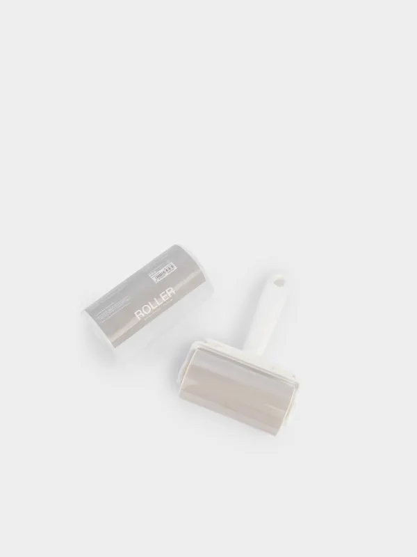 Матаны тазалауға арналған Ролик, 18х12 см, қайта пайдалануға болатын, қақпағы бар, сұр, Roller, image-4