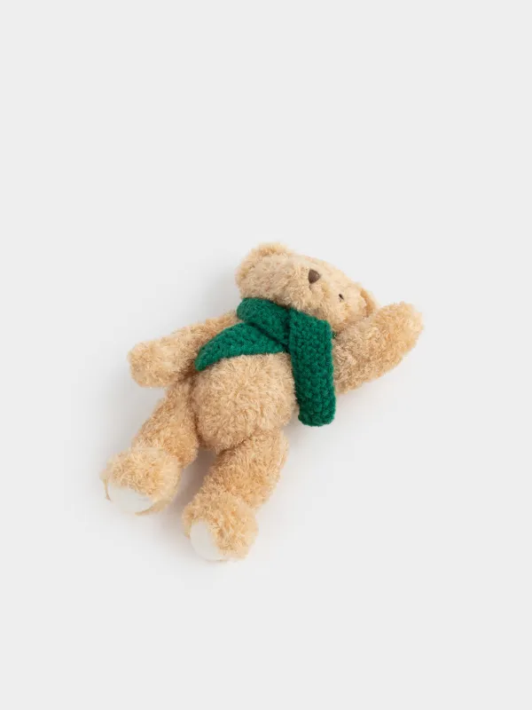 Игрушка, 25 см, мягкая, с подвижными лапами, полиэстер, коричневая, Мишка, Bear, image-3